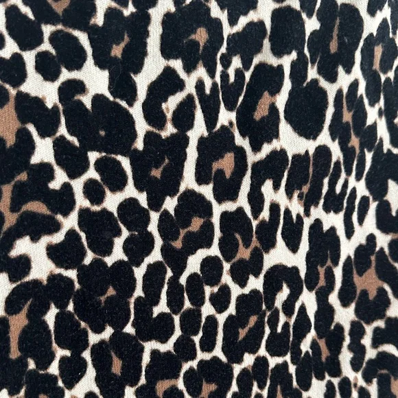J. Crew Leopard Print Long Sleeve Tee in Black and Brown - Picture 4 of 8